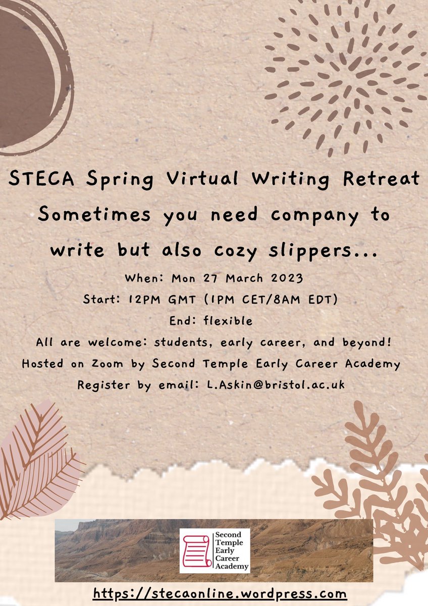 Join STECA for a virtual writing retreat this Spring!