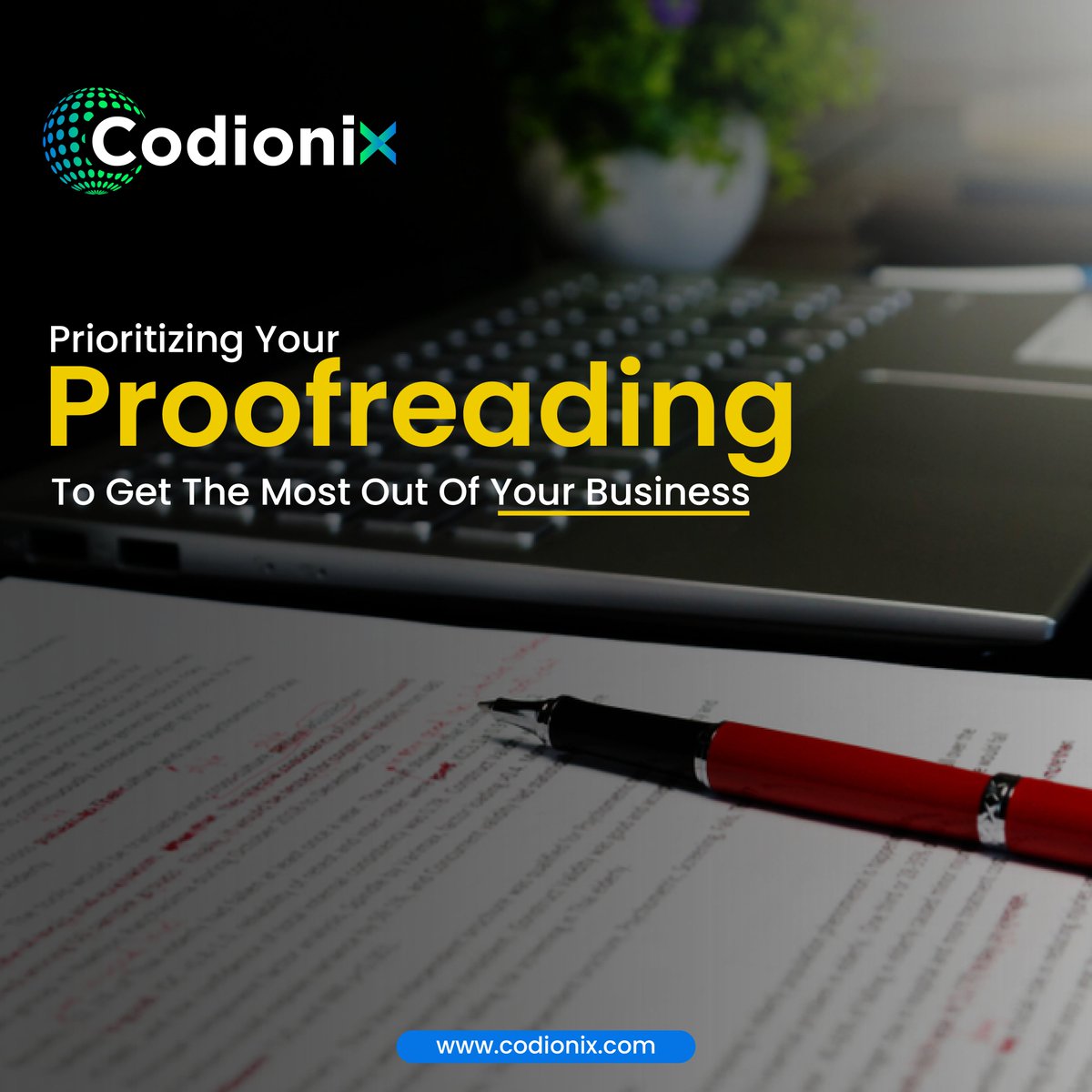 codionix789's tweet photo. Turn Your Proofreading Into A High-Performing Machine!

Grow your Startup!
Grow your Online Business!
Grow your Customers!

Contact Us Now:
https://t.co/QE7NnOLs5t

+1 (262) 448-4506

#proofreadingservices #prioritizingyourself #proofreadingmatters #proofreadingandediting https://t.co/pLBKMtzDi9