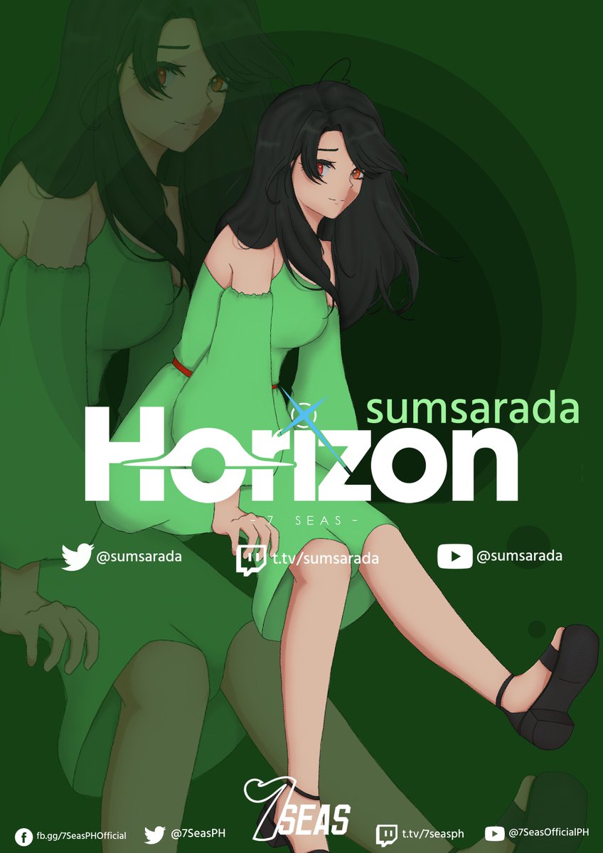 7SeasPH's tweet photo. It's the perfect season to visit the beach, dip your toes in the water, and watch the sun rise by the shore. Last but definitely not the least, we welcome our salad girl, Summer Sarada, into 7S Horizon!

#PHVtuber #ENVtuber #VTuberUprising  #7SeasPH #7SHorizon https://t.co/yiStAWHE9t