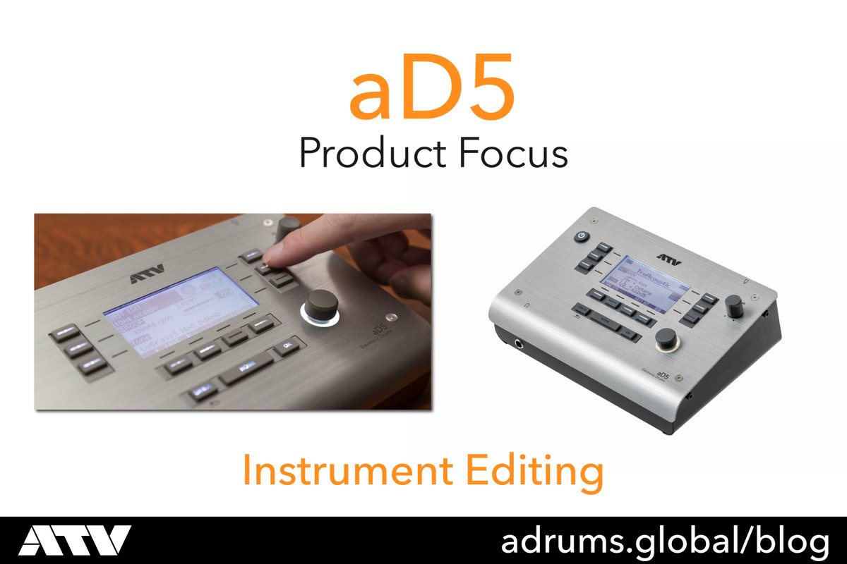 ATV_Global's tweet photo. In our latest Product Focus blog, we look in-depth at the aD5’s powerful instrument editing capabilities.
→ https://t.co/9LT2uGe4RT
#atvcorporation #atvdrums #adrumsglobal #ad5module https://t.co/pofQCLsUON