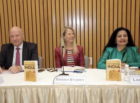 lakshmiunwomen's tweet photo. I pointed out how @NavigatingInd is the right book, at the right time &amp; space, with right premises &amp; promise of India becoming a 40 trn economy by 2047! Encourages FDI &amp; business to tap 🇮🇳 opportunity at this power of possibility moment when both India &amp; 🌎 are primed. #G20India https://t.co/t3GaUoRoaE