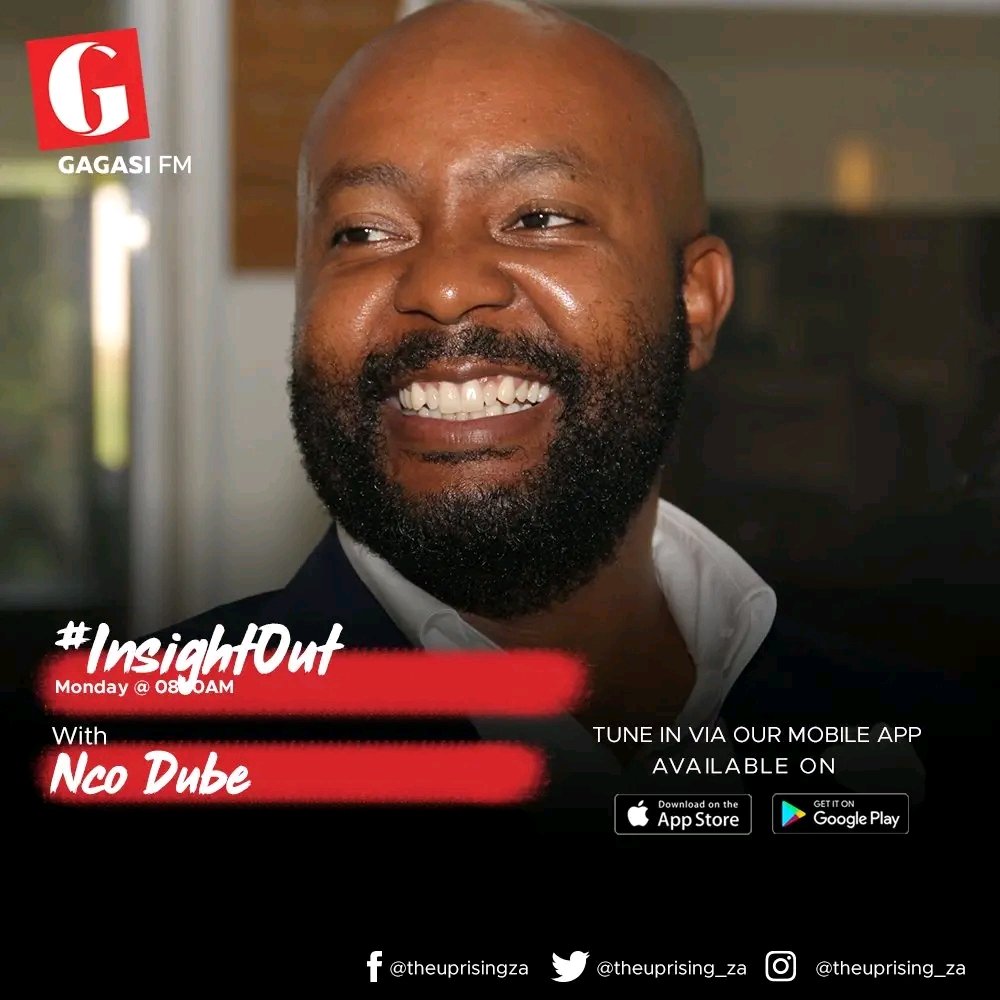 theuprising_za's tweet photo. Namhlanje kwi #InsightOut we touch base with u @ncodube who is a Social Commentator as he unpacks some of the burning issues kwezombusazwe!
#InsightOut
#EyethuLeSummer https://t.co/8TBhLndAMF