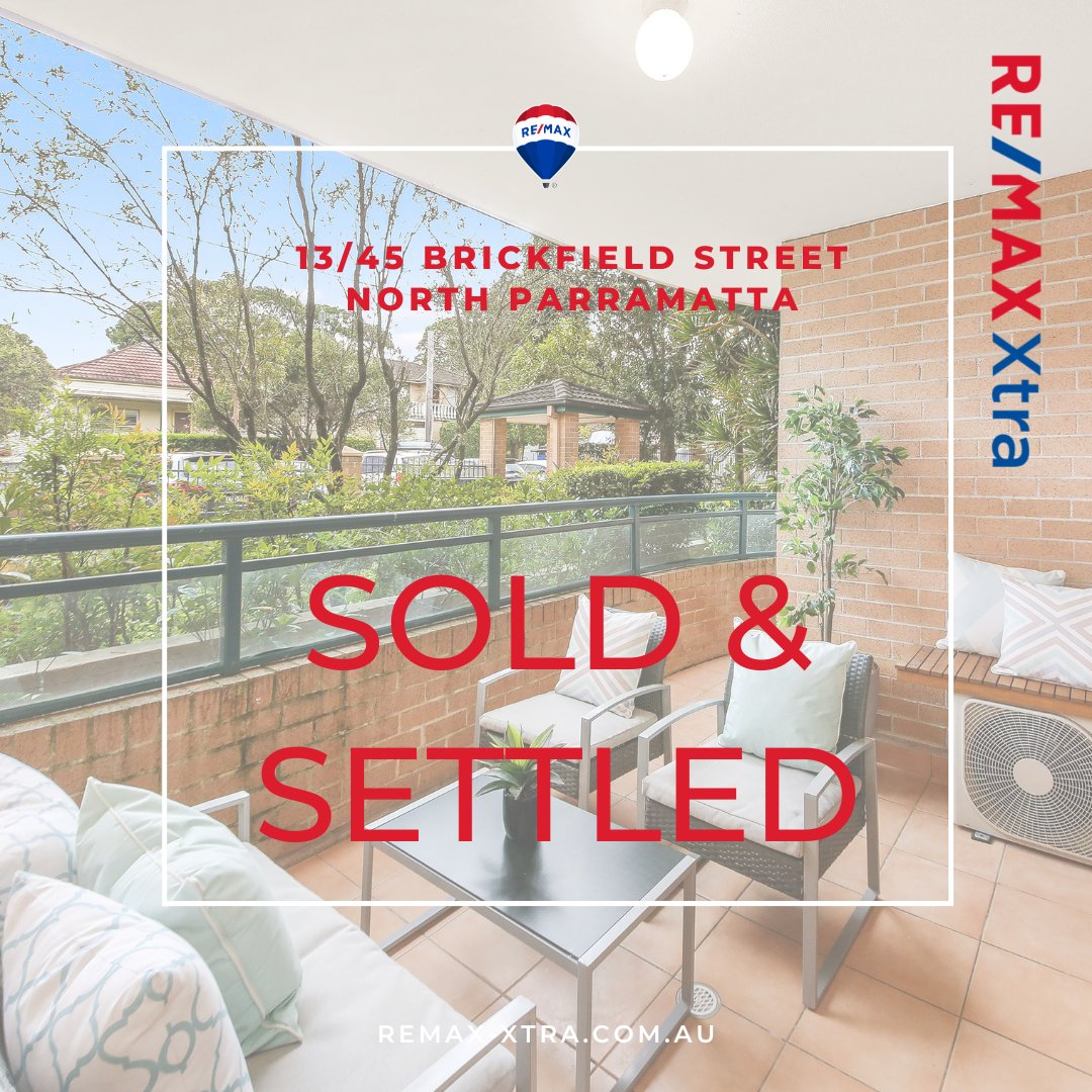 ❤️🤍💙 This 2 🛌, 2 🛀 & 1 🚗 apartment in North Parramatta is now sold and settled. Sold for a healthy $625,000! Congratulations to our happy sellers and buyers!  ❤️🤍💙
​
​#remaxXtra #WeAreGlobal #WeAreRemax #northparramatta #mandmshort