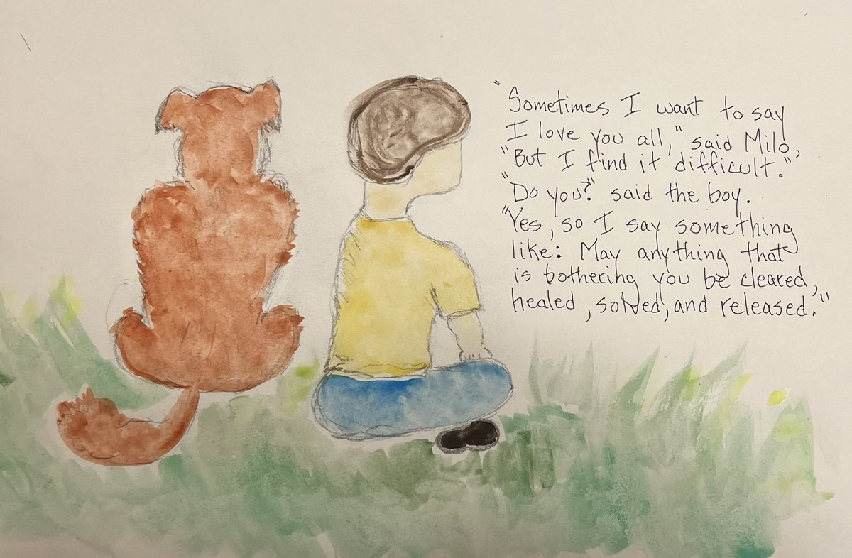“May anything that is bothering you be cleared, healed, solved, and released.” 
#miloandtheboy #goodvibes #kindnessmatters