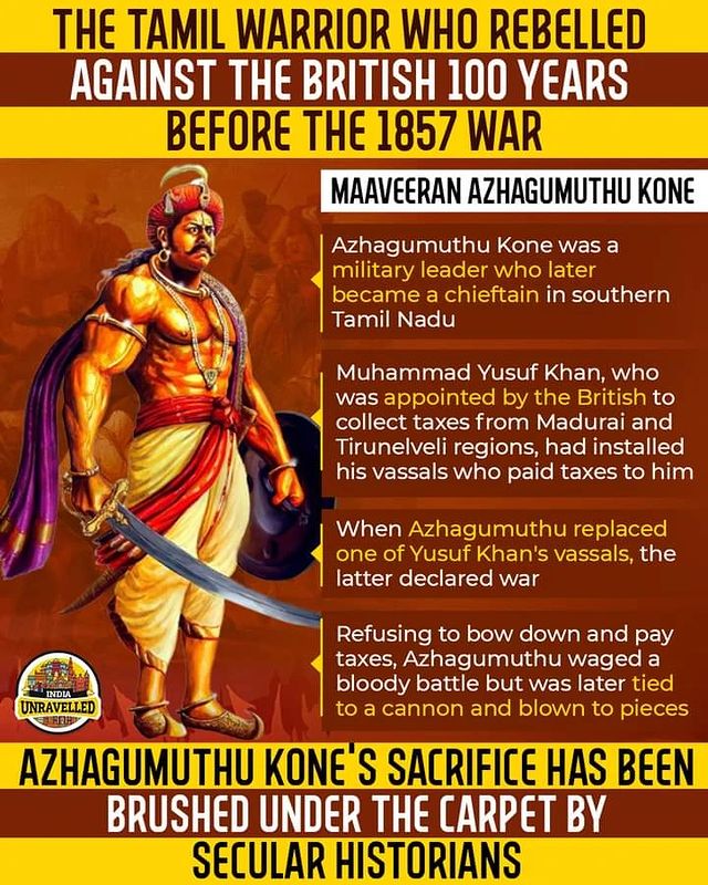 The story of Azhagamuthu Kone remains unknown to many!

twitter.com/i/spaces/1YpJk…

#india #indiaunravelled #indianhistory #historyofindia #indianfreedomfighter