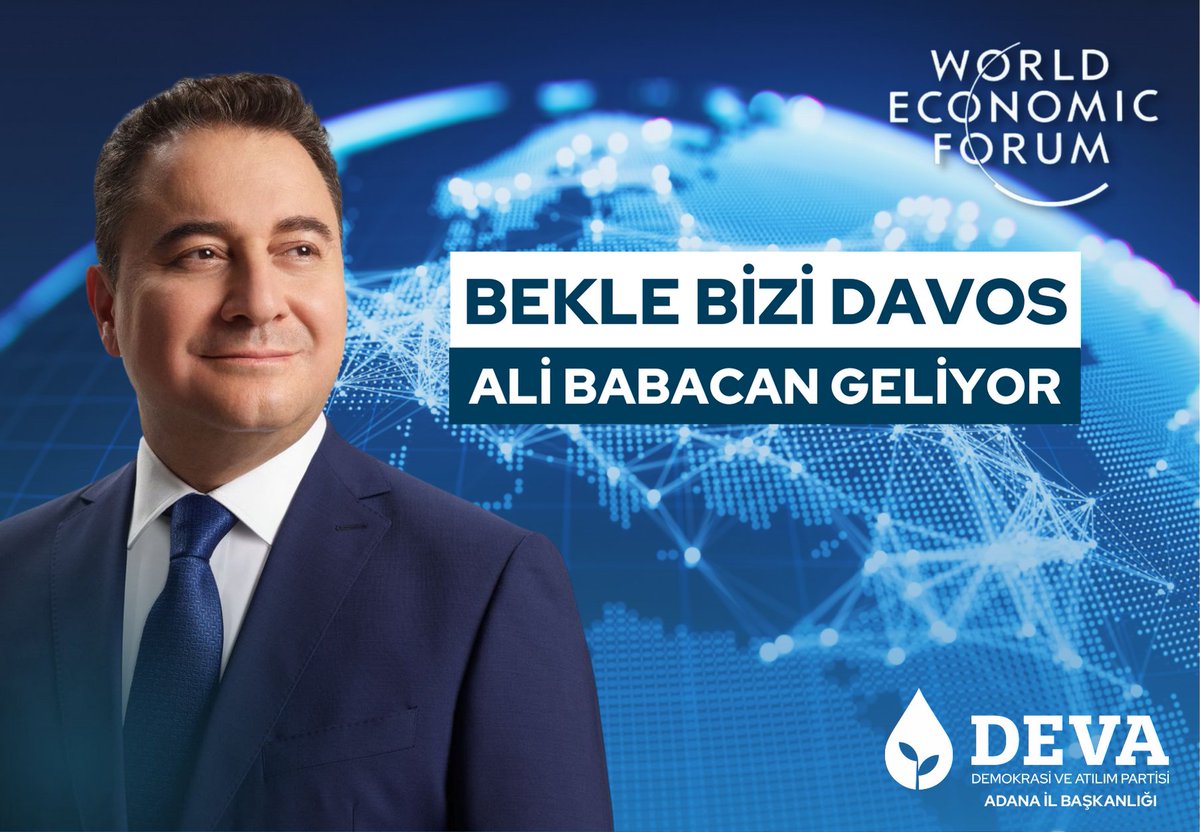 Bekle bizi Davos,

Ali Babacan geliyor!

#DEVATürkiyesi, Dünya'da parmakla gösterilen bir ülke olacak! 🇹🇷