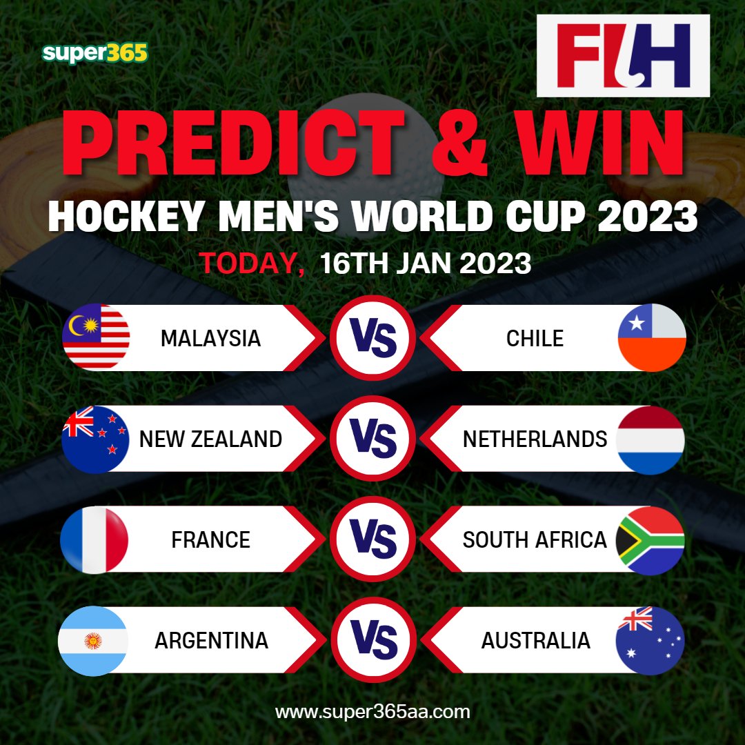 super3652's tweet photo. Don't miss out on the hockey match, predict and win amazing rewards with Super365.

Hurry, get bonus to play online:- https://t.co/PsHXcSUpCd

#HockeyWorldCup2023 #HockeyWorldCup #HockeyIndia #HockeyTwitter https://t.co/rliZwrG5zg