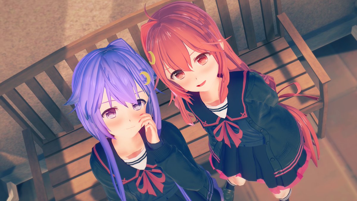 艦これ「弥生&卯月コンビでシーンデータお借りしてます#艦これ #弥生 #卯月#コイカツ 」|ISUCA401@PSO2_ship2のイラスト