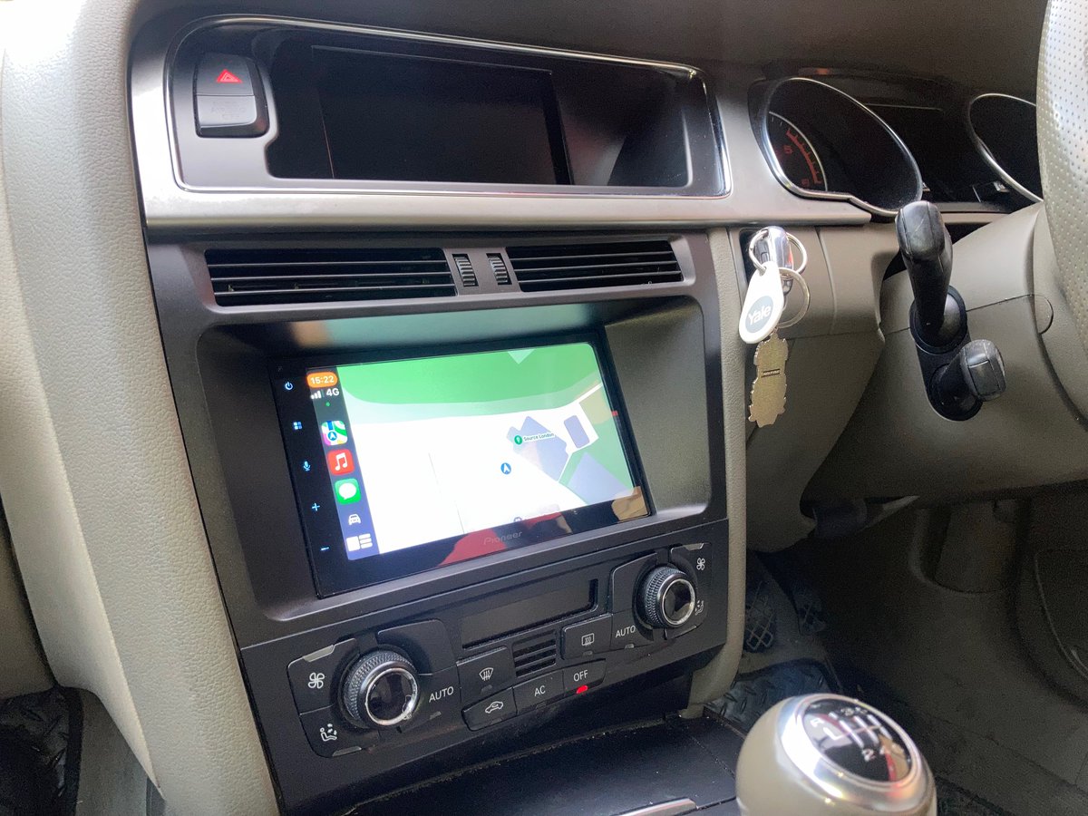Audi A5 2008 model upgraded with Pioneer SPH-DA360DAB using the Connects2 CTKAU11 installation kit. The kit provides the fascia and the steering wheel interface that retains the volume controls on the steering wheel.

<a href="/AudiUK/">Audi UK</a> <a href="/PioneerUK/">Pioneer Car</a> <a href="/Connects2/">Connects2</a>