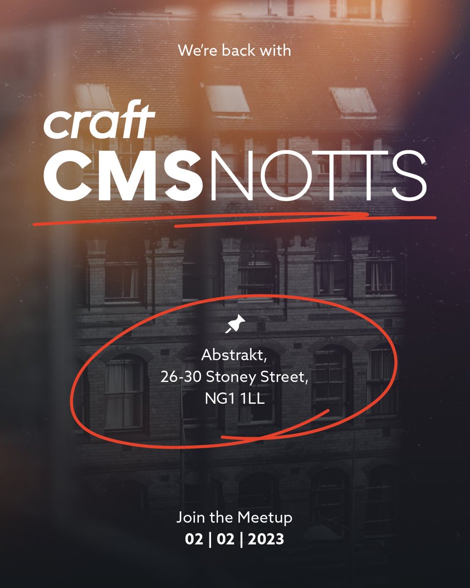 craftcmsnotts's tweet image. Gerrit in the diary, Craft CMS Notts on Thursday 2nd, February.

We&apos;ll be joined by Dave and Aaron from Still&amp;amp;Nimble to talk about optimising design-dev handovers to create a repeatable process that saves time &amp;amp; reduces bottlenecks without limiting creativity. 

#craftcms #notts