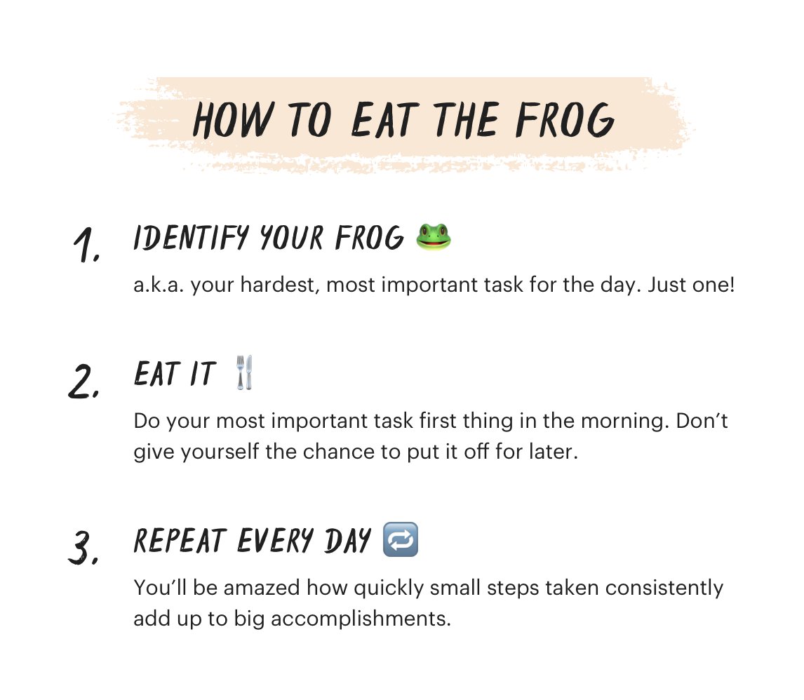GM ☕️ Today is a great day to EAT THE FROG.

todoist.com/productivity-m…