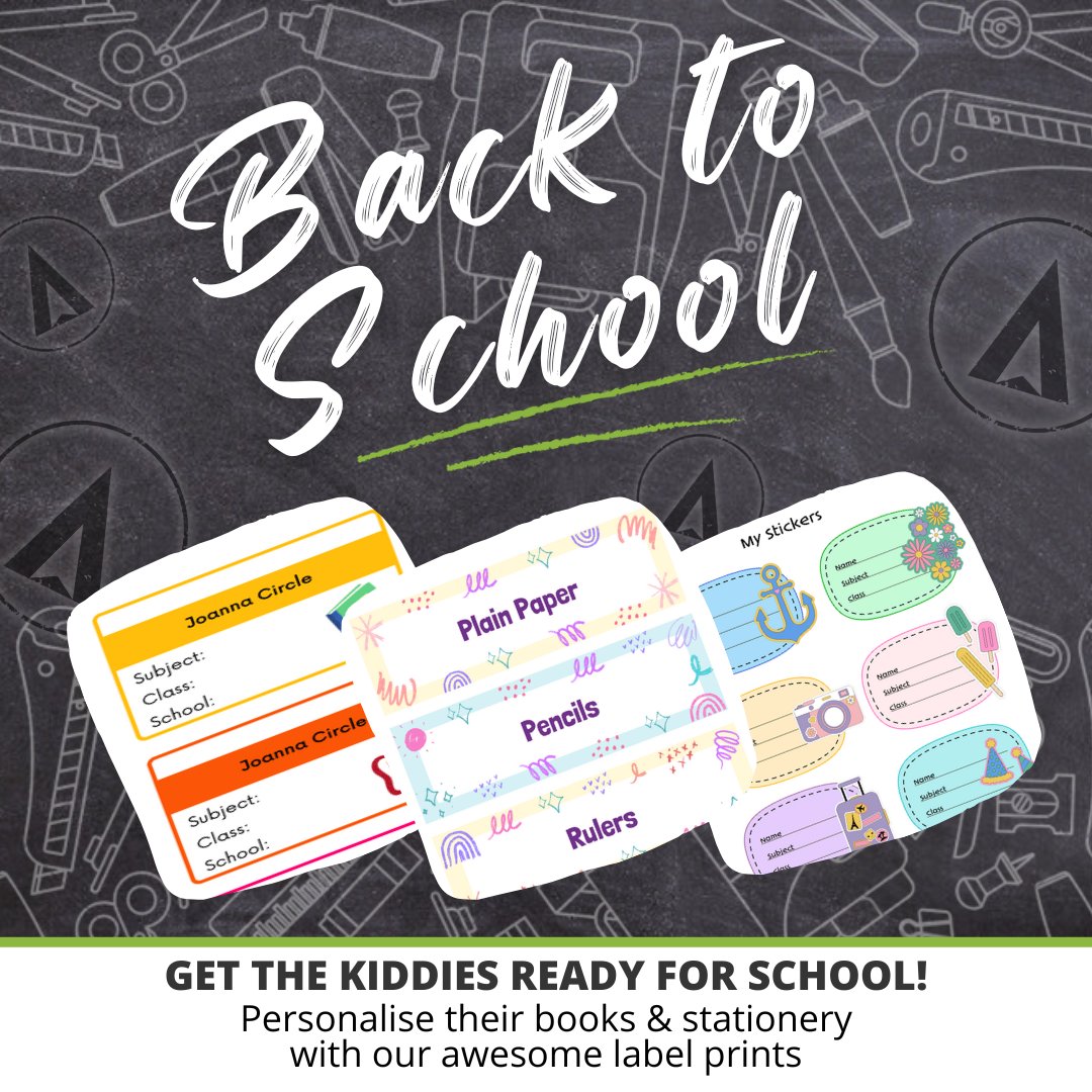 wizardzcapetown's tweet photo. Make the kiddies feel extra special by personalising their books and stationery.

Be it:
◾Personalised Book covers
◽Name labels &amp; tags
◾Daily Planners
◽Worksheets
◾Posters

Here are some free book name label templates ready for print: https://t.co/aomknDNCz4 https://t.co/BvVKXaBtLR
