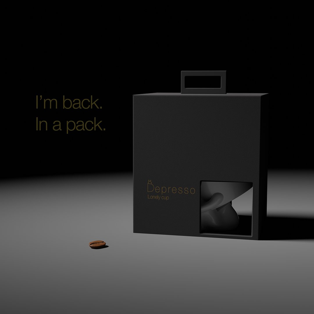 If you can't wake up in the morning, we understand you.
If everything seems complex, hard and without a way out, we understand you.
That's why we created #Depresso.
Because happiness is boring.
Or not. 
We don't really care, actually.#coffee #aret #prodcutdesign #idea #viral