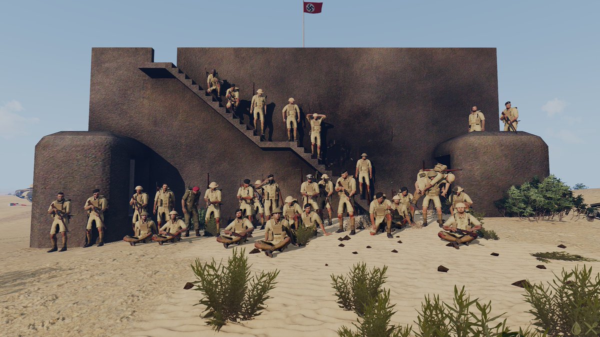 CsmComunidad's tweet photo. Misión cumplida. "La Batalla de Alamein" ya es historia. Gracias a los 60 jugadores por participar en esta MultiClan de la #ComunidadCSM. Aquí os dejamos algunas fotos.
@88thCo
@umc_milsim
@FGEB_Arma3ESP
@D3W_Comunidad
#ACC #XRAY
@ArmaPlatform
#Arma3 #MilSim #ComunidadCSM https://t.co/YZh3wyKijS