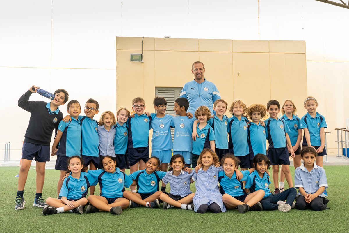 BSAKAbuDhabi's tweet photo. There was a buzz of excitement last week in @BSAKyear2  as we welcomed a Coach from Man City Football Schools, to our 'Healthy Lifestyles Programme.  Thank you for great training  @uae.cityfootballschools.com @wed_movement #BSAKPrimary #BSAKSports  #BSAKFootball #InspiringSchools https://t.co/e2Xeg9ZkUh
