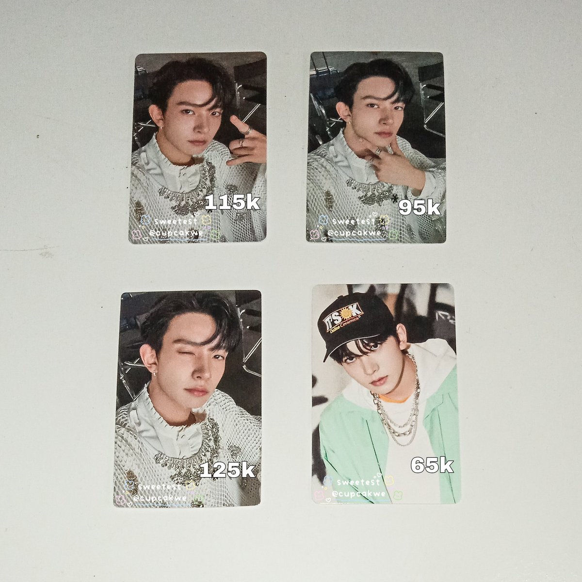 ꒰ wts / want to sell ꒱♡
rts are appreciated

– Heeseung std sadame metal
– Heeseung soljack sadame
– Heeseung ums sadame wink
– Pob wvj sadame heeseung

🏡 Tangerang
✅ Inc packing
❌ Exc adm shopee 4%
✅ Keep event with dp max 3x event

t. Enhypen enha photocard pc official