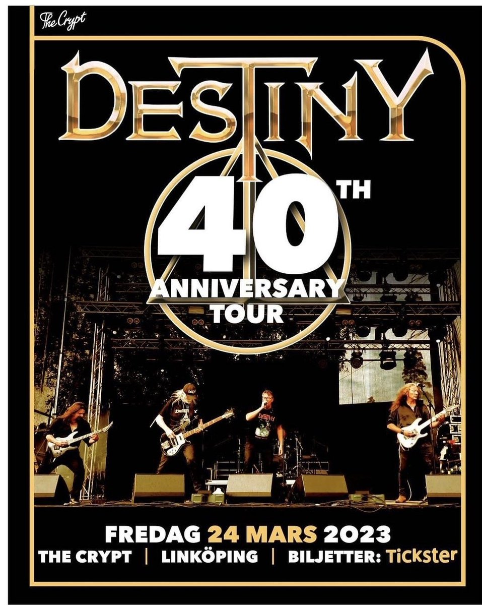 Destinymetal's tweet photo. Destiny till Linköping med Zenny Gram tillbaka bakom micken för att dela med sig av sin låtskatt som de samlat ihop under deras 40år som band.
Detta blir en unik kväll och ett firande som alla hårdrocksälskare bör vara på plats för!
Biljetter ute nu via https://t.co/sCrbN0tK9K https://t.co/lo1R1aYu6T