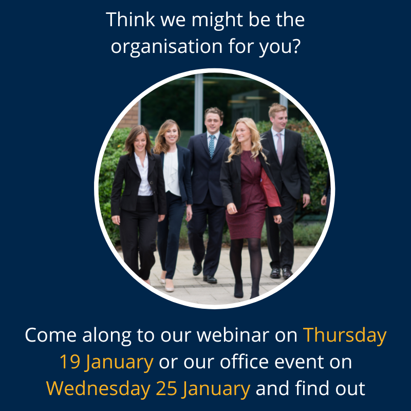 MMCareers's tweet photo. There is still time to sign up for our January events - don't miss out, and sign up now to find out more about us, our offering and our strategy, and how to demonstrate commercial awareness.
Sign up here https://t.co/li5g77WgGB

#lawcareers #vacationscheme #trainingcontract #law https://t.co/7uSCmBjJYg