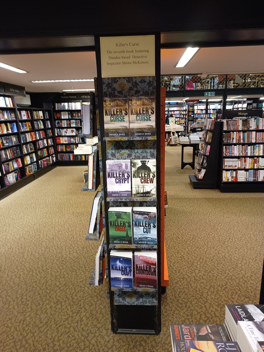 WstonesDundee's tweet photo. Thanks to @WendyHJones for dropping off copies of her bestselling books featuring Dundee based D.I. Shona McKenzie #crime #dundee #supportinglocalauthors https://t.co/WmGu7De5rs