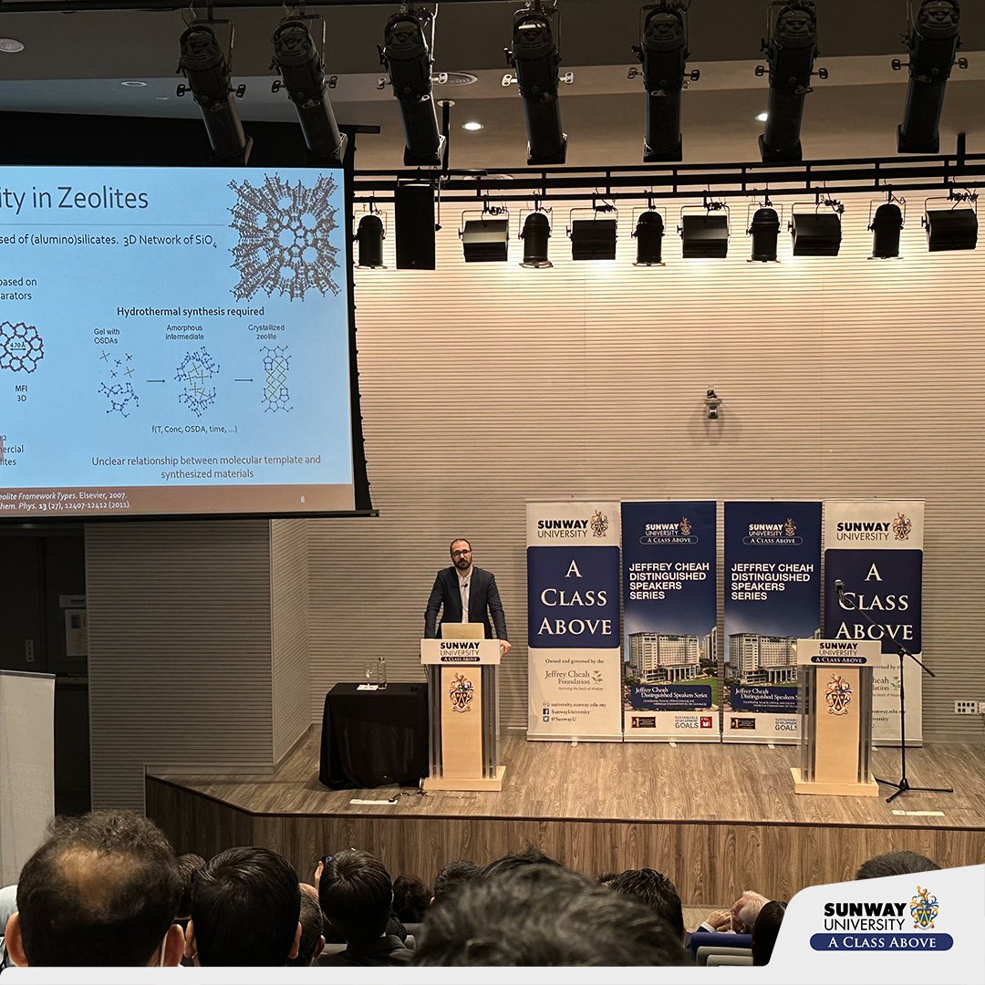 SunwayU's tweet photo. Celebrating yet another successful #JCDSS session featuring Professor Rafael Gomez-Bombarelli from the Department of Materials Science and Engineering, @MIT. https://t.co/4DCi3U9k5U