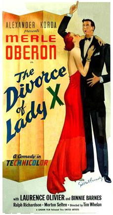 TCMComingUp's tweet photo. #ComingUpOnTCM
THE DIVORCE OF LADY X (1938) #MerleOberon #LaurenceOlivier #RalphRichardson
Dir.: #TimWhelan 9:45 AM PT
In need of a hotel room, a woman poses as a scandalous divorcee.
1h 30m | Comedy | TV-G
#TCM #TCMParty #ClassicFilm https://t.co/xPyA7KjMfT