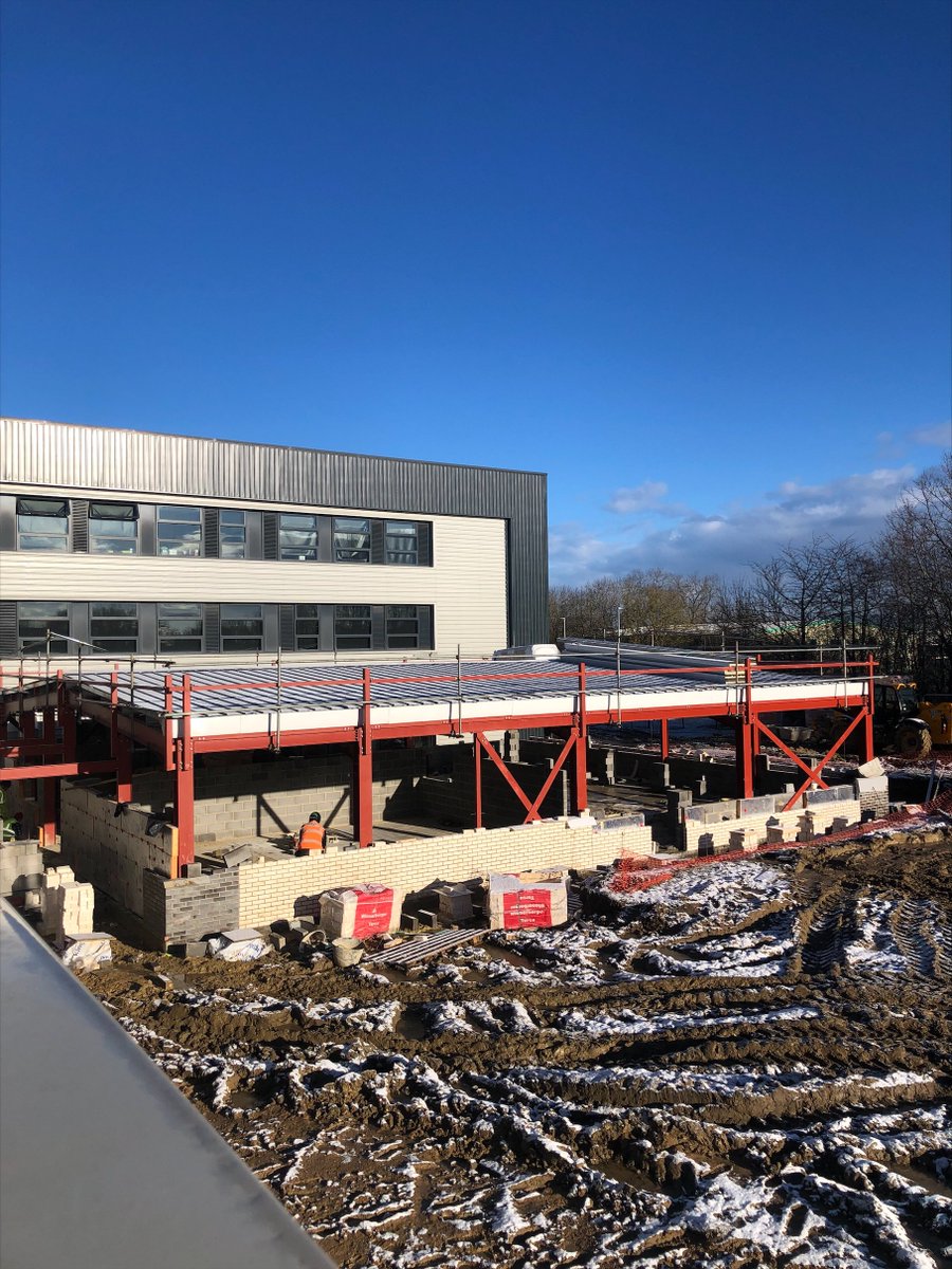 UTCSouthDurham's tweet photo. Our T Level building is progressing well ๐ฅณ
Walls have started to be built and construction is underway to link it to our existing building. We are expecting it to be completed around Easter time. ๐
#UTCSD #ThinkUTC #Tlevels #Engineering https://t.co/6cE2gVuoVU