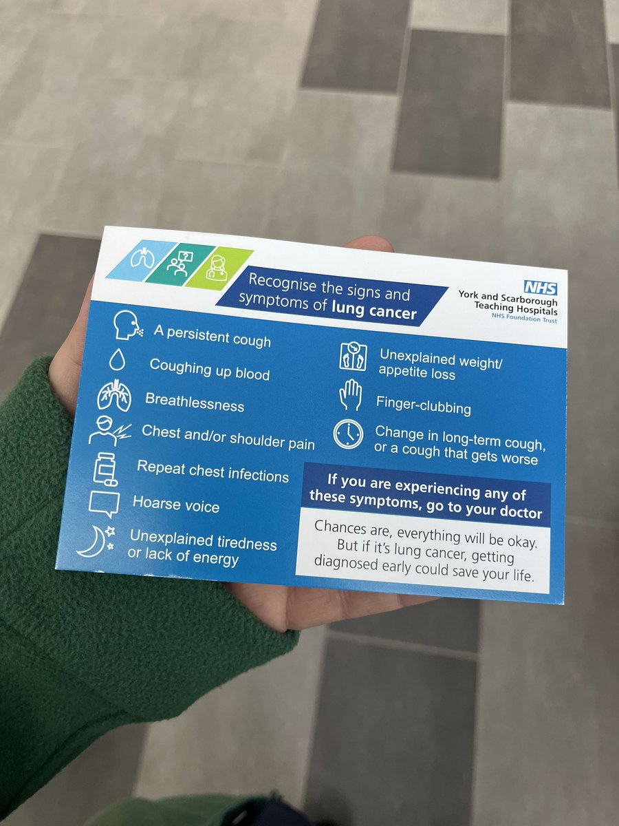Lung health awareness day 🫁 #stopsmoking #recognisingthesymptoms #lungcancerawareness <a href="/YSTeachingNHS/">York and Scarborough Teaching Hospitals NHS FT</a>