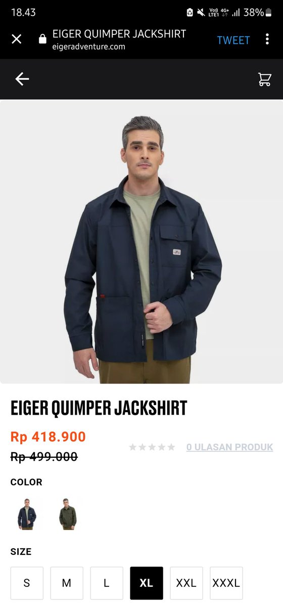 bayJoee's tweet photo. @eigeradventure Pengen Eiger Quimper Jackshirt ini untuk teman hunting foto pas siang atau sore hari. Lagi suka dengan model jaket yang seperti ini. Cocok banget dipadukan dengan kaos. #EigerAdventureCom #ResponsibleGetaway
Gas @supriad78348000 @Fardeean_thias https://t.co/cQFVrVyirF