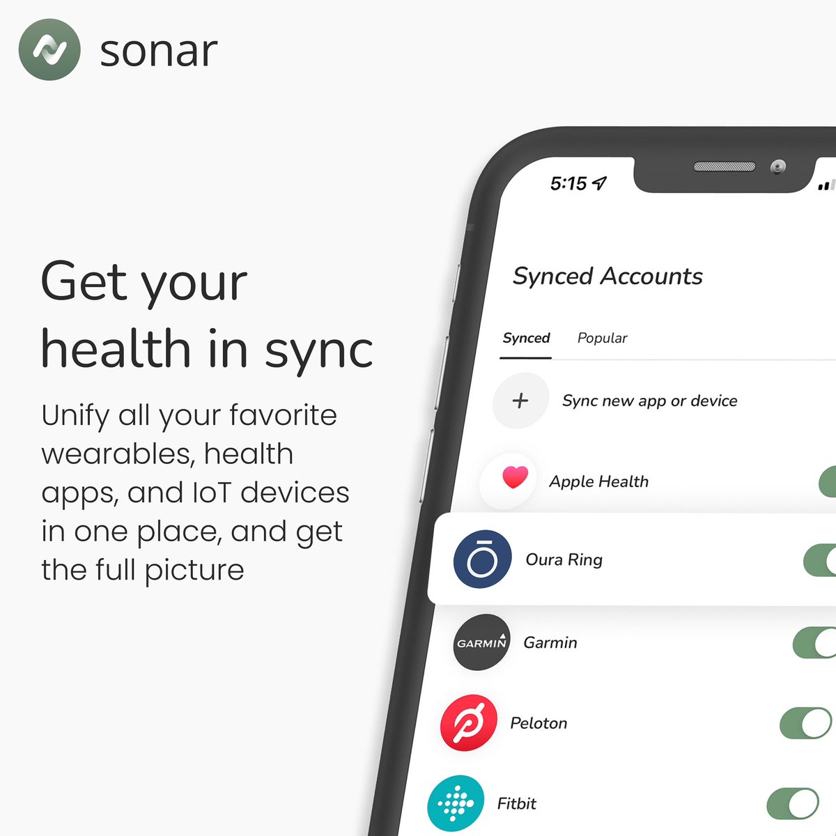 Sonar_Health's tweet photo. Get a real-time pulse on your health, with continuous monitoring driven by a precision engine that helps uncover potential issues before they arise

Check us out today on iOS &amp; web!

#applewatch #fitbit #garmin #oura #whoop #strava #biohacking #connectedhealth #longevity #iot https://t.co/53E43Uu9m9