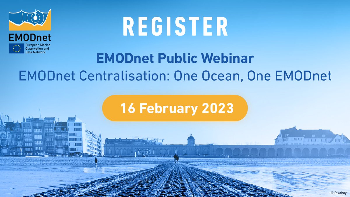 EMODnet's tweet photo. Register now ⇨https://t.co/i20WRskyDz for the #EMODnet Public Webinar "EMODnet Centralisation: One Ocean, One EMODnet" and find out more about our new Features, Capabilities and Uses. Multidisciplinary Marine Data and Data Products at Your Fingertips! https://t.co/LTExCjmE1Z
