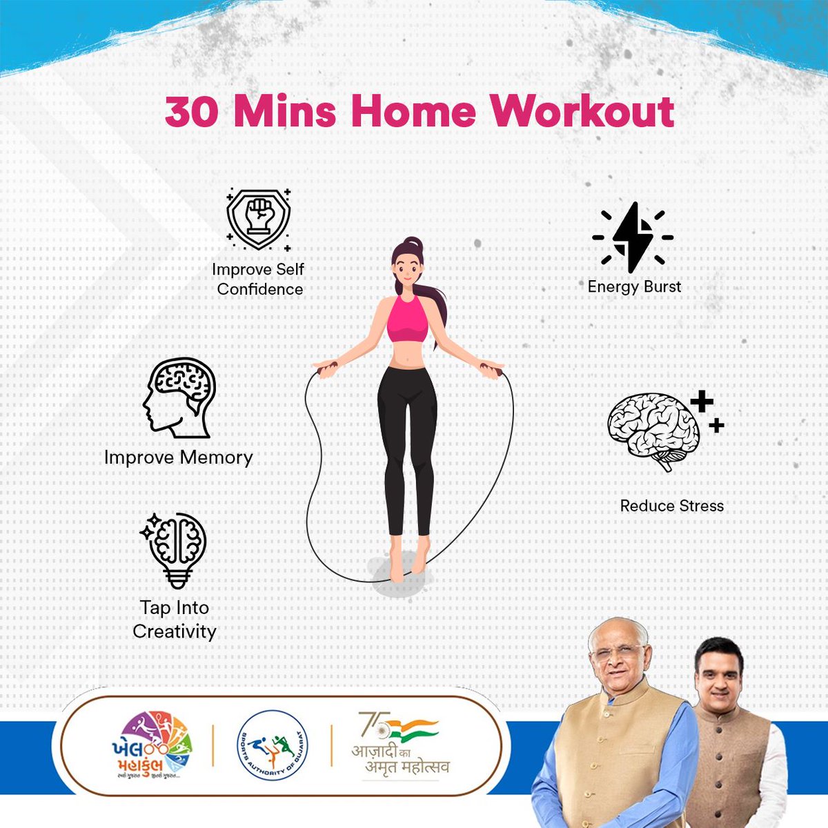 sagofficialpage's tweet photo. Learn with us the importance of 30 mins Home Workout.
We have shortlisted the list of benefits.
#Sag #benefitsofworkout https://t.co/pRwAnPIB9E