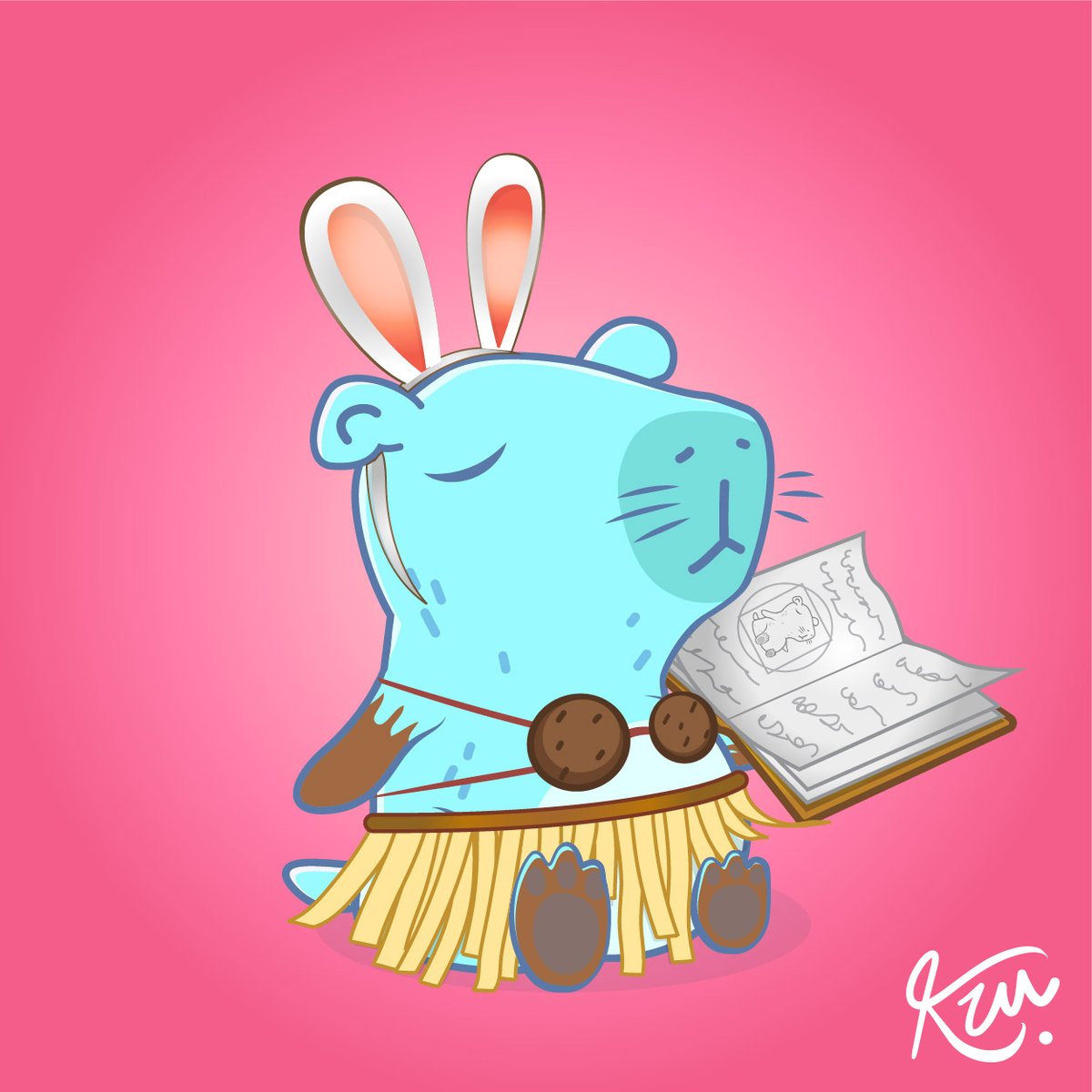 nftkzu's tweet photo. Today is a day of surprises!♥ And the chosen one was @skanairnft, have you looked at your hidden tab?☺️☺️ 
 There's a gift (FancyCapy #3234) for you there!
#nft #nfts #nftcommunity #nftcollector https://t.co/ZHDUl3pvSY