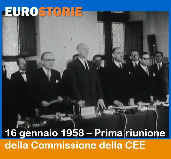DipPoliticheUE's tweet photo. 📖🇪🇺 #Eurostorie
#16gennaio 1958
#65anni Prima riunione della Commissione della CEE, istituzione prevista dal Trattato di Roma
🔎 Dopo la loro nomina, i commissari si riunirono presso il Castello di Val-Duchesse a Bruxelles
#UEinmostra https://t.co/1evva4fxup