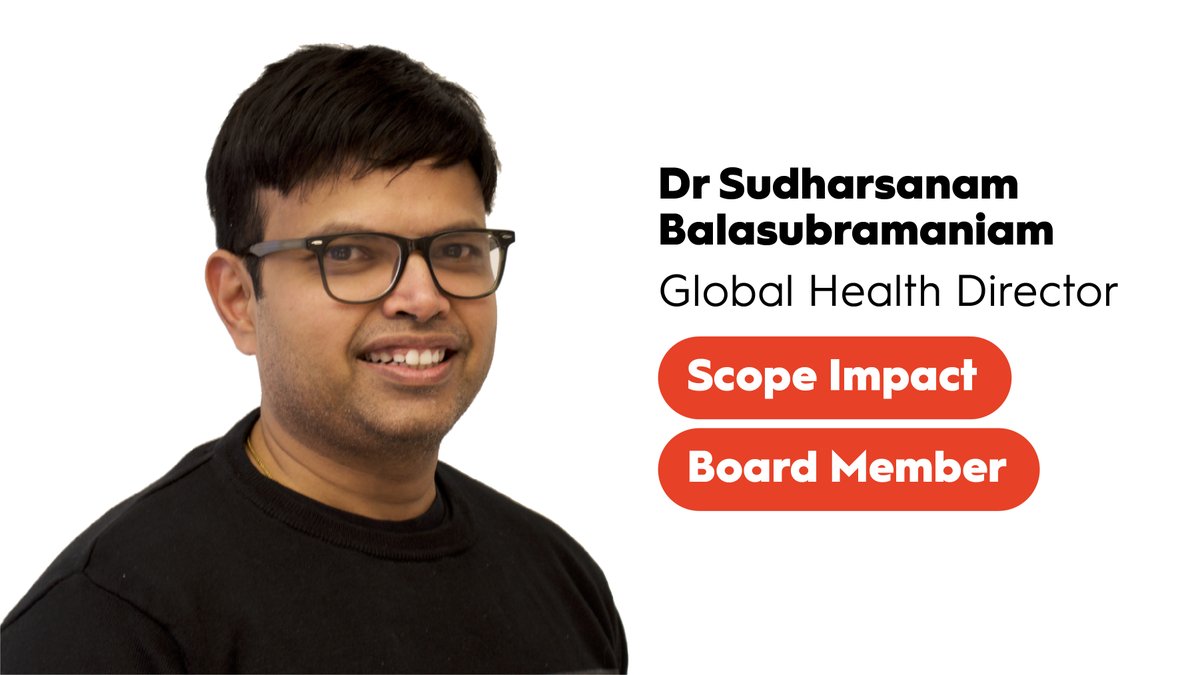 We're delighted to announce that Dr Sudharsanam Balasubramaniam, Director Global Health, has been selected to serve as a staff representative on Scope Impact's Board.

Read more 👉🏽 scopeimpact.fi/dr-sudharsanam…