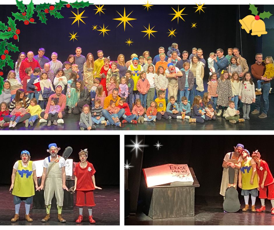 pupaclown's tweet photo. 🎉El sábado pasado Ａｇｕａｓ ｄｅ Ｍｕｒｃｉａ volvió a celebrar la Navidad🎄, yendo al teatro. 
📌Los trabajadores y sus familias disfrutaron de 𝗬 𝗘𝗻𝘁𝗼𝗻𝗰𝗲𝘀… 𝗖𝗮𝘁𝗮𝗽𝗹á𝗻, la última producción de la Compañía Pupaclown 
♥Una mañana entrañable … https://t.co/QC5bgkAlKj