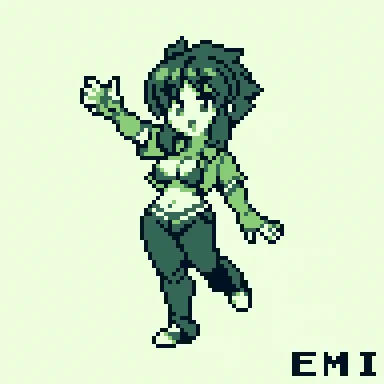 GB&amp;GBC風ドット絵 絵美ちゃんです 