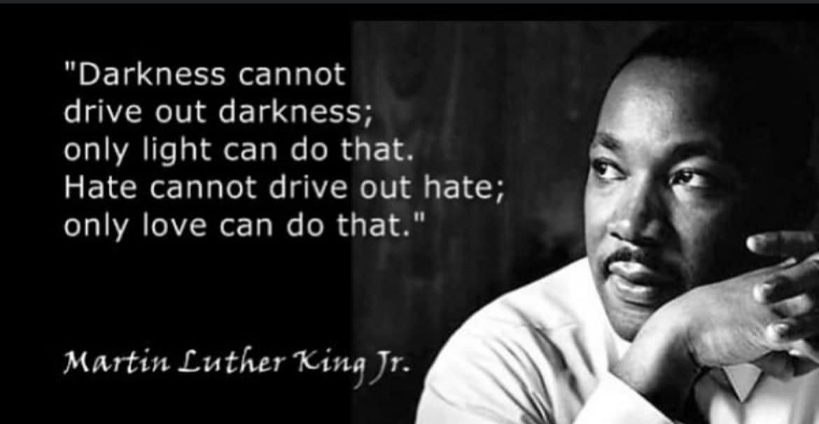 DohertyMatt's tweet photo. #mlkday #onlylightcandothat #onlylovecandothat https://t.co/5rWgNCXgV9