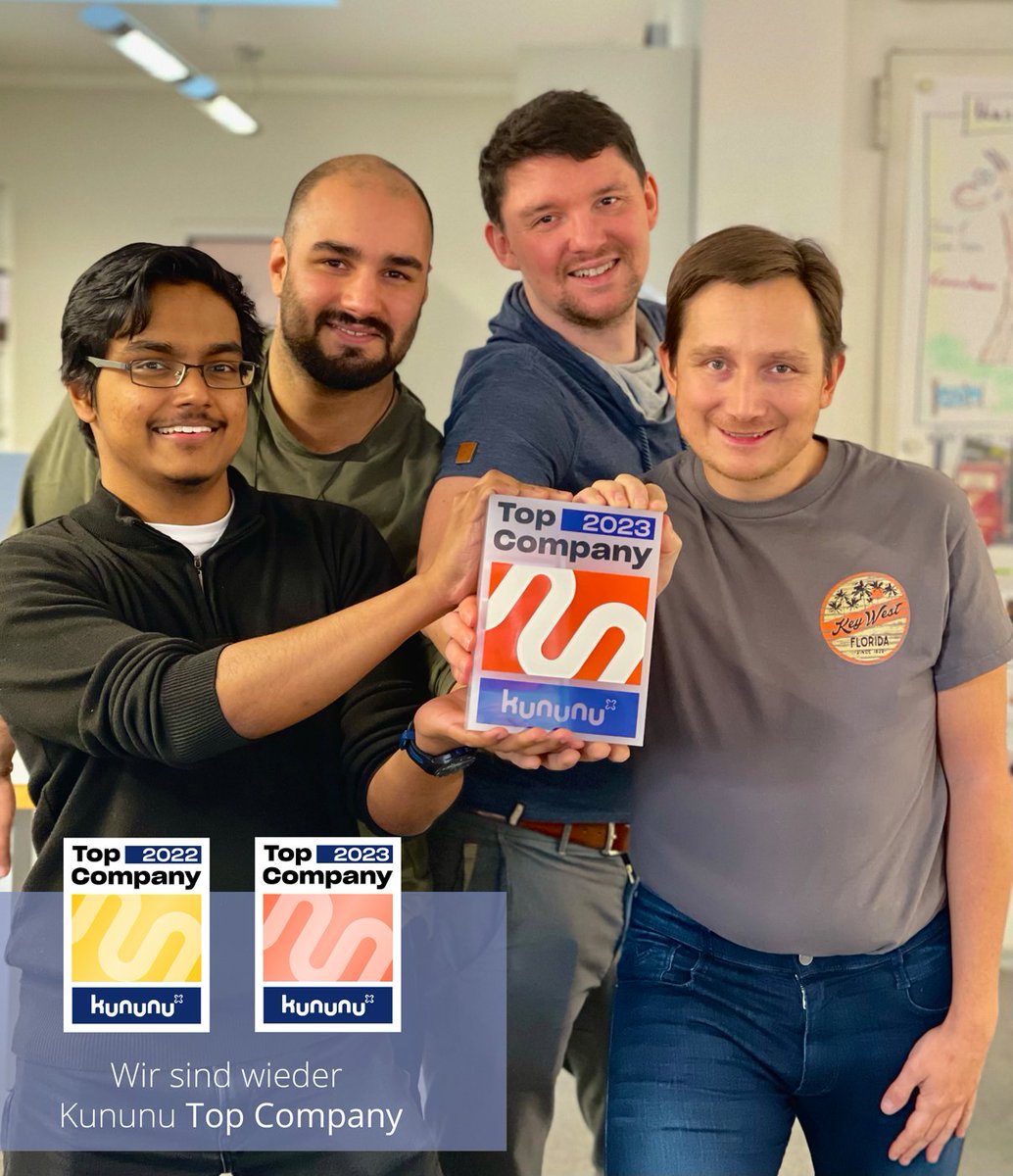 Auch 2023 wieder ausgezeichnet - Wir sind kununu Top Company 2023! 🎉
#arbeitgebermarke #topcompany #worldofedv