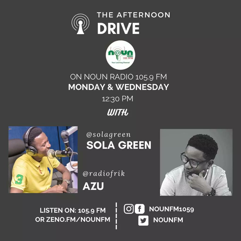 Radiofrik's tweet photo. Let's talk Money Conversations in a Relationship on #FinancialSense on NOUN RADIO 105.9 FM
🎧 https://t.co/zvHraVucfw
#MondayMotivation
#Discussions
#Radio https://t.co/jXPmHYHv73