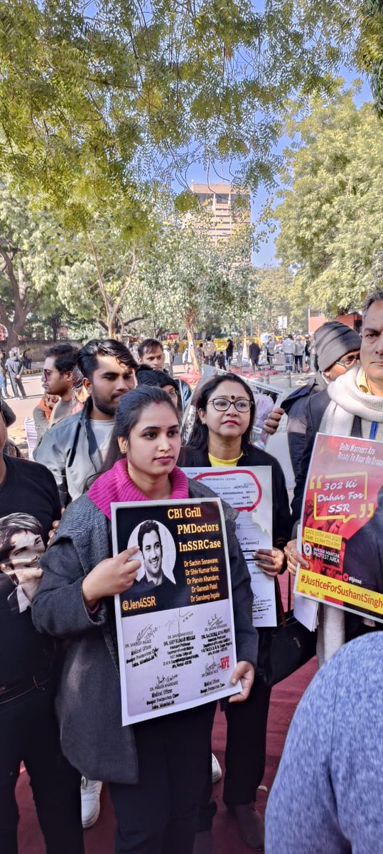 SsrGround's tweet photo. Ground Protest by Delhi warriors At JantarMantar-15.01.2023
SSR Career Nipped InDBud
Sushant Lived InDMoment
1 Ek Do Theen Chaar Justice For SSR 
Hatyaro ko Fasi Don Fasi Do
@SUMIT_MSM @TeamSSRWarriors 
@SSRKaSSRian @JoyModakSSRian 
@Justice78602373 @MaheshSachin5 @Lusifer__Girl https://t.co/GYx2mPDuDW