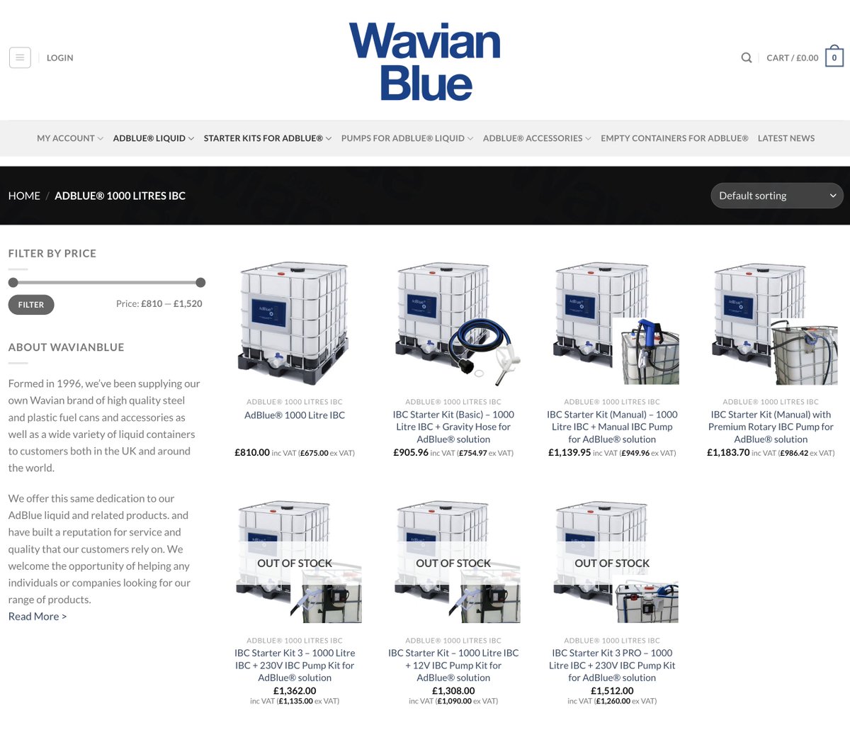 we've reduced the price of a 1000 litre IBC of AdBlue. No delivery charges and no hidden costs. Visit out website here to order..... wavianblue.com/product-catego…