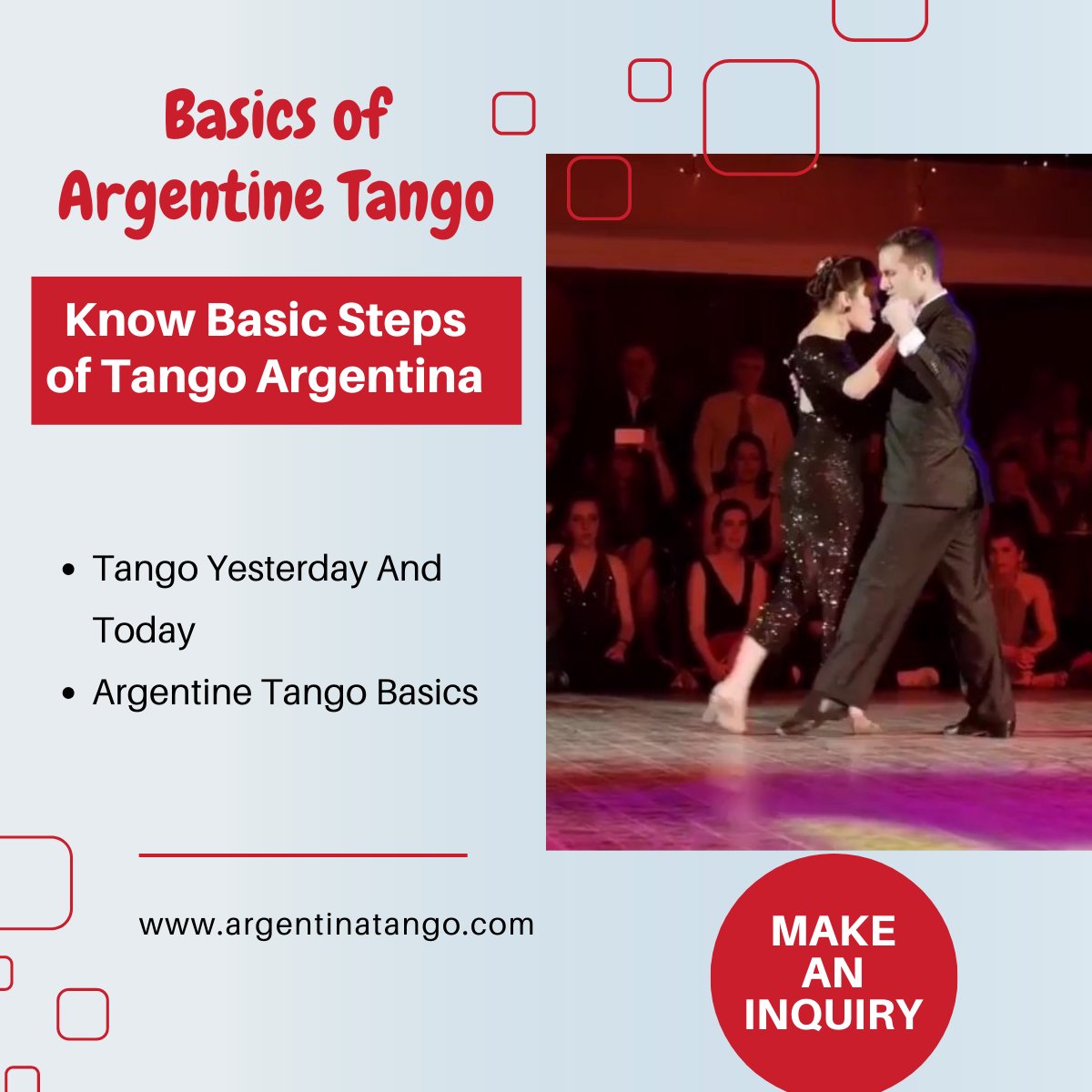 argentinatango's tweet photo. Basics of Argentine Tango - Know Basic Steps of Tango

Argentine tango is fundamentally about life, particularly the connection between a man and a woman. The history of tango, what to expect in classes.

visit: https://t.co/IUuYvU17Ds https://t.co/arjjC6G7R1