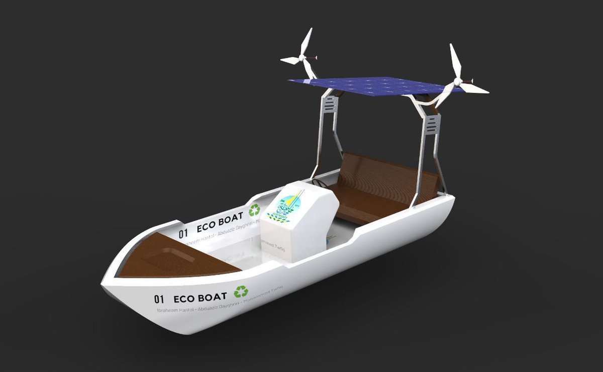 QN_N6's tweet photo. @zamiloffshore Due to the need to reduce carbon emissions and the high cost of fuel, my graduation project is currently being put into practice: a boat with an electric engine for light purposes that runs totally on renewable energy. https://t.co/bs1WZjFkWZ