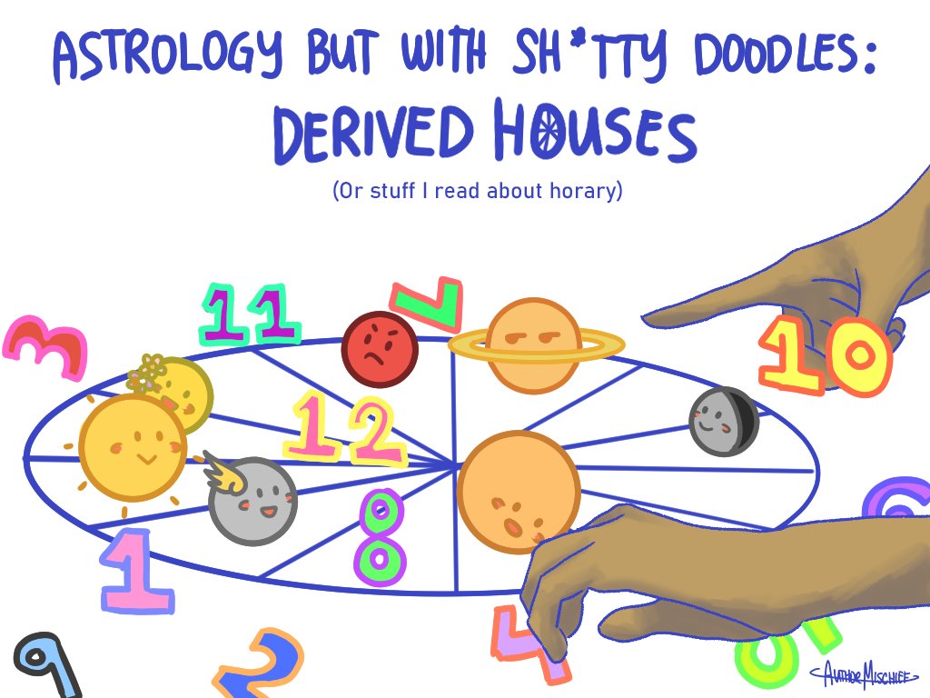 authormischief's tweet photo. Astrology but with sh*tty doodles: Derived Houses! https://t.co/okhL7c7BTx