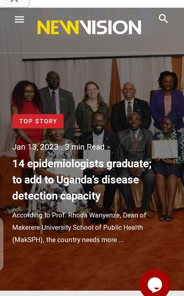 ShabanSenyange's tweet photo. Just completed a 2-year in service training in Advanced Field Epidemiology with the @MakSPH @MinofHealthUG @CDCgov . 
It's official now.... We are certified disease detectives 💯
#publichealth 
#zoonotics https://t.co/av2uH21JJg