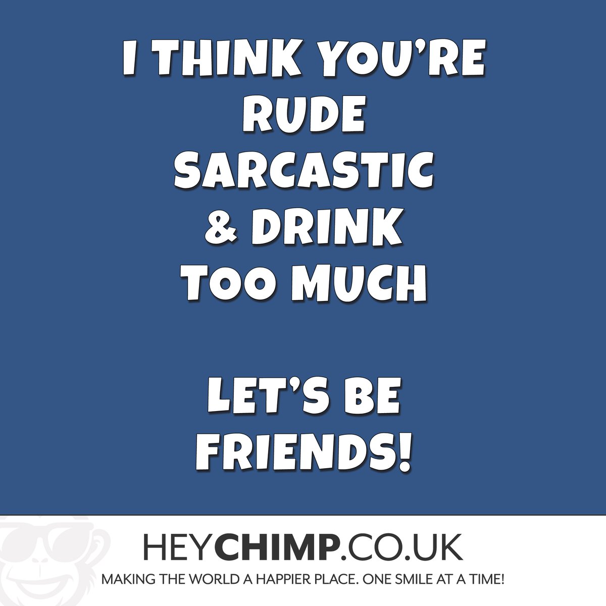I think you're rude, sarcastic and drink too much
Let's be friends!

#familybusiness #sarcastic #sarcasticquotes #sarcastichumor #sarcasticmemes #sarcasticquote #sarcasticmom #sarcastica #sarcasticbitch #sarcasticmeme #sarcasticdad #sarcasticpost #sarcasticcards #sarcasticaf