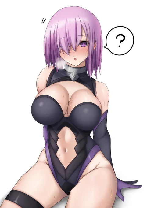 トレーニング後の汗だくマシュをガン見するも邪な考えには気付かないマシュ#FGO 