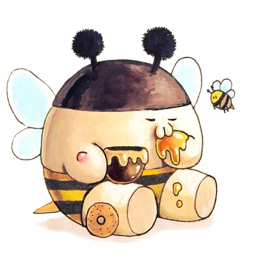 honey no humans bug eating white background wings sitting  illustration images