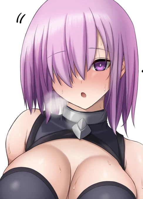 トレーニング後の汗だくマシュをガン見するも邪な考えには気付かないマシュ#FGO 