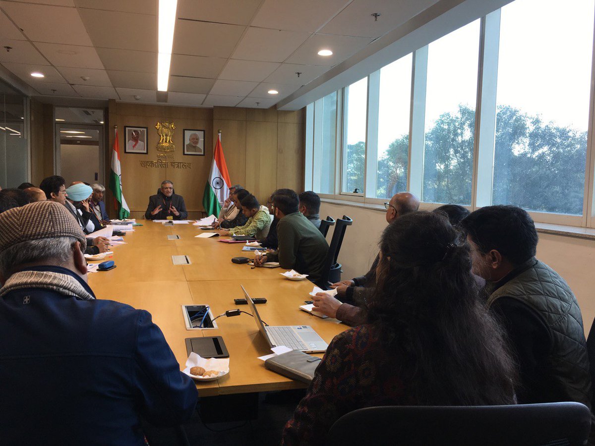 MinOfCooperatn's tweet photo. Shri Gyanesh Kumar, Secretary, Ministry of Cooperation, held a press conference today to discuss the historic decision of the cabinet on 11th Jan 2023 to set up the National level Multi-state Cooperative Organic Society. 

#Organic

@PMOIndia 
@AmitShahOffice 
@blvermaup https://t.co/ZEPYA5tlvY
